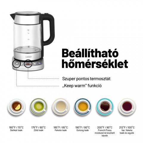 Lauben Electric Kettle EK17GS Vízforraló